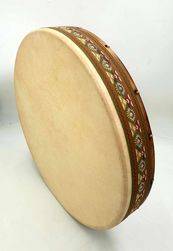 Tambour chamanique traditionnel méthode peau collée